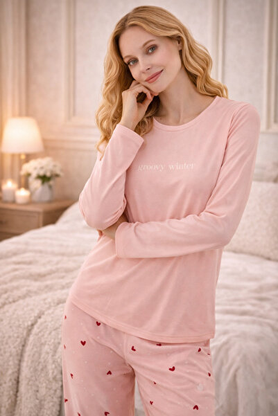 Mihra Milan Kadın Uzun Kollu Pijama Takımı – Rahat ve Şık Ev Giyimi