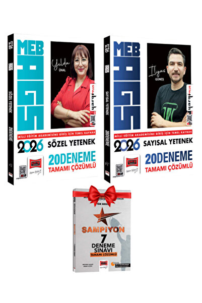 Yargı Yayınları Yelda Ünal-İlyas Güneş | 2026 MEB-AGS Sözel Yetenek+Sayısal Y...