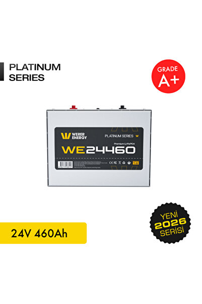 WERER ENERGY 24V 460Ah LiFePO4 Platinum Series Bluetooth'lu Lityum Demir Fosf...