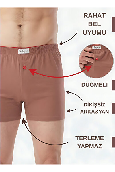 Mercan Brown 100% Cotton Towel Belt Boxer