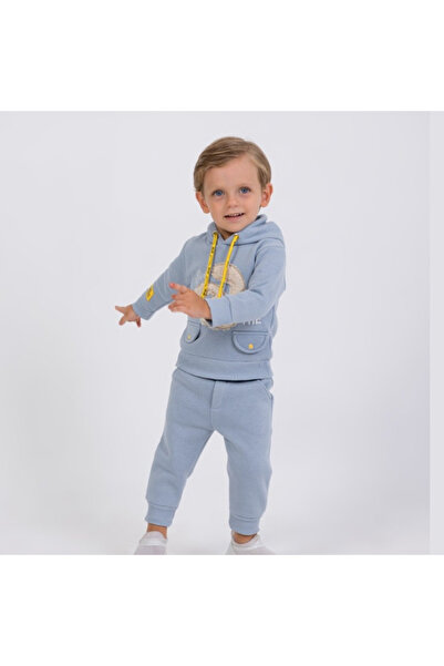 Micii Ștrumfi Compleu Băieței 2 Piese Nothing Bunny-Bumbac Vătuit