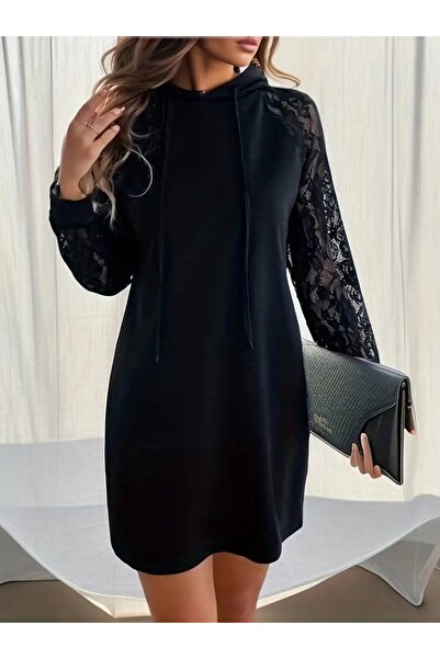 Kanonik Education Γυναικείο μακρυμάνικο μανίκια με δαντέλα με κουκούλα και κο...