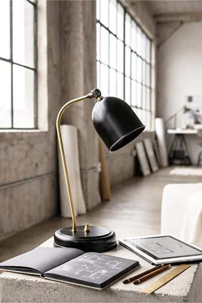 HOMİNG Homing Norwell Siyah Masa ve Gece Lambası 241603