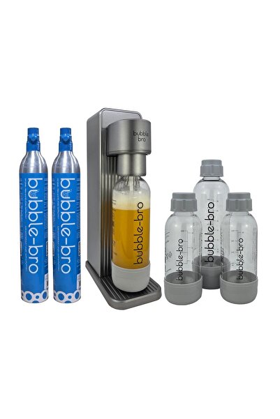 bubble-bro bubblebro Versa Soda Maker Family Pack - 2x60L CO2 Cylinders, 1L &...