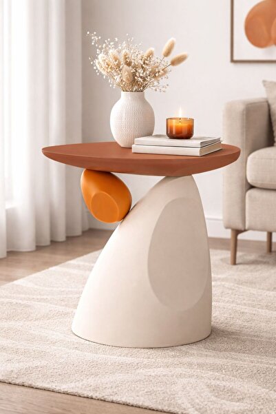 Valda MOON Yan Sehpa Krem