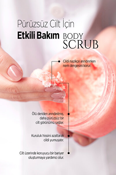 Naturawell Body Scrub - Aura by giz - Nemlendirici Vücut Peelingi 300ml