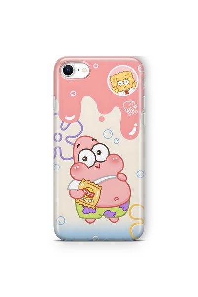 FLAMENKO iPhone 6 Plus / 6s Plus Uyumlu Patrick Star Desenli Şeffaf Telefon K...