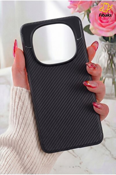 Fibaks غطاء حماية لهاتف ريدمي نوت 14 برو مع حماية للكاميرا، مصنوع من ألياف ال...