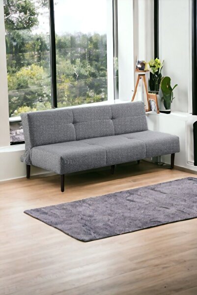 nikshop Box Üç Kişilik Süngerli Kanepe - Gri