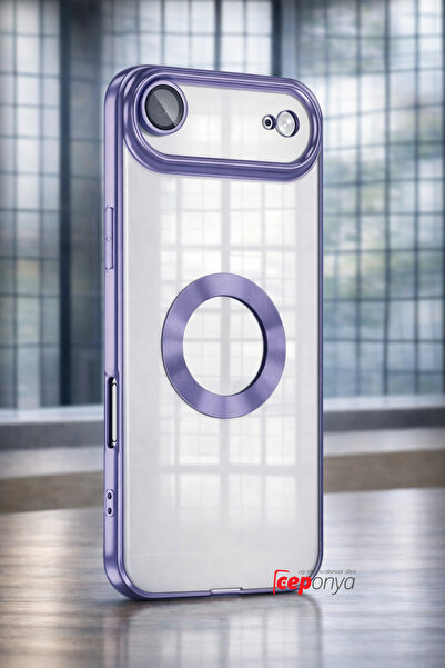 Ceponya غطاء فاخر من السيليكون لهاتف آيفون 17 إير مع زوايا ملونة وواقي شفاف ل...