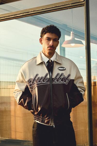 Bershka Blok renkli suni deri ceket