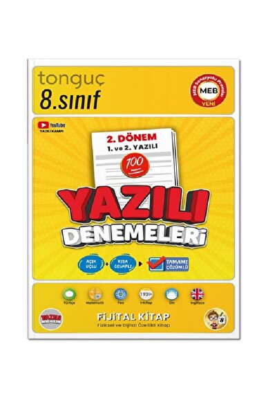 Tonguç Yayınları Toınguç 8. Sınıf Yazılı Denemeleri 2. Dönem 1 ve 2. Yazılı
