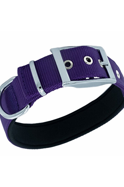 Doggie طوق كلب منسوج من Elite أرجواني متوسط 3x42-50 سم