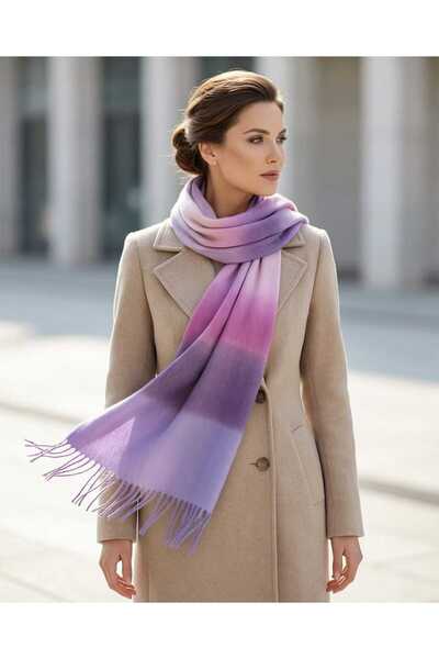 Cashmere Cashmere Gradient Wool Shawl-16