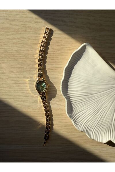 rubsey Retro Minimal Boncuk Kordon Vintage Kadın Kol Saati