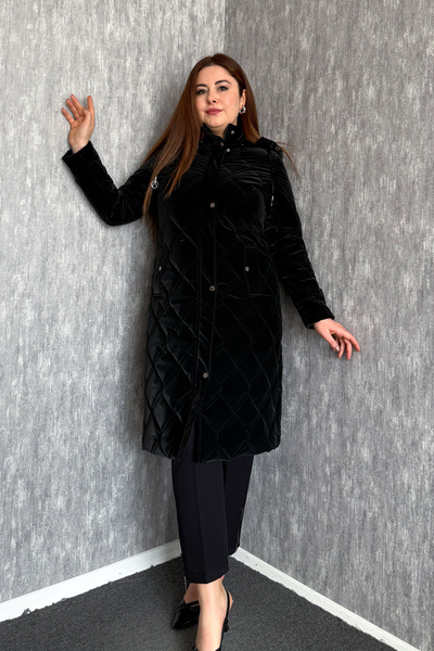 ModaPlaza Women's Hooded Piped Coat 5573