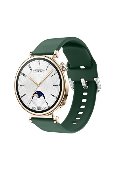 Sneezy Huawei Watch GT4 41mm İle Uyumlu 18mm PureLux Soft Tokalı Silikon Kordon