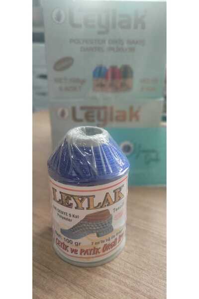 Leylak Patik Ve Çetik Thread Blue Polyester 100 Gr 9 Ply