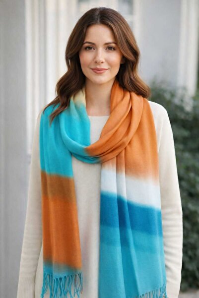 Cashmere Cashmere Gradient Wool Shawl-9