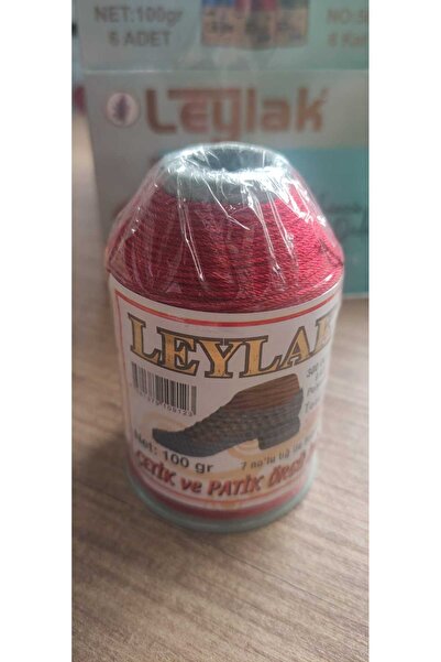 Leylak Patik Ve Çetik Ipliği Kırmızı Polyester 100 Gr 9 Kat