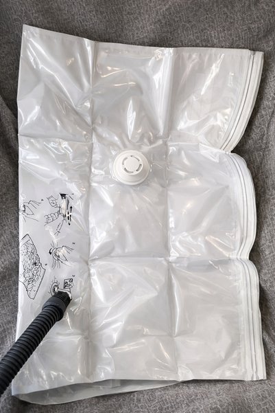 IKEA 2 Adet Vakumlu Hurç, Açık Gri 67x100 cm Şeffaf Düzenleme Saklama Depolama Kaliteli Dayanıklı Vakumlu Hurç