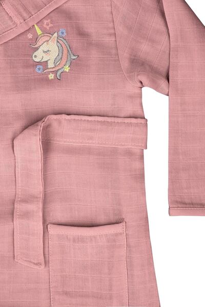 Miespiga Unicorn Nakışlı Çocuk Müslin Bornoz