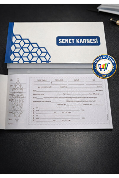 nistabolje 50 Yaprak Senet Koçanlı Kopar Kullan Senet Defteri