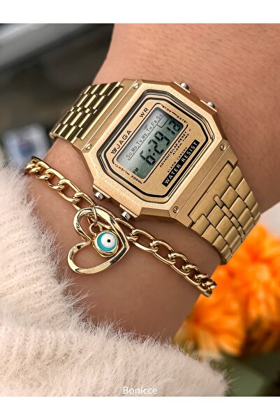 Jaga Altın Sarısı Çelik Kordon,su Geçirmez (havuz, Deniz Kullanımına Uygun) D...