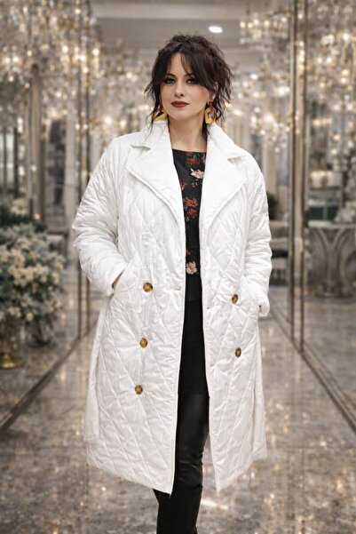 Bade GENİŞ KALIP OVERSİZE KAPİTONE KABAN