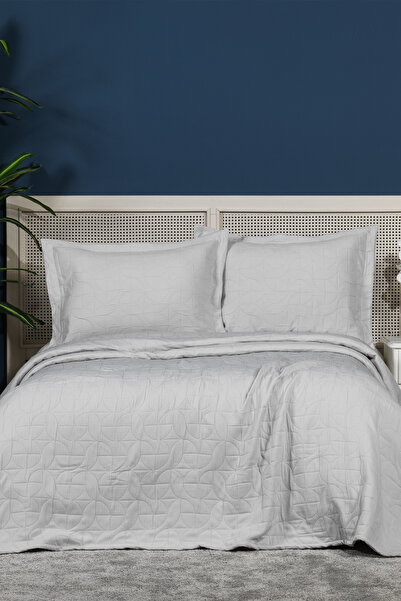 Elart طقم غطاء سرير إنفينيتي مزدوج (240×250 سم) رمادي