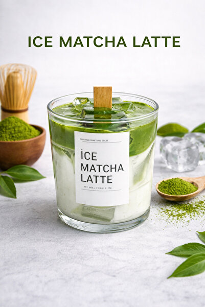 Petek Atelier Ice Matcha Latte Mum | Kahve Kokulu|Soya Wax