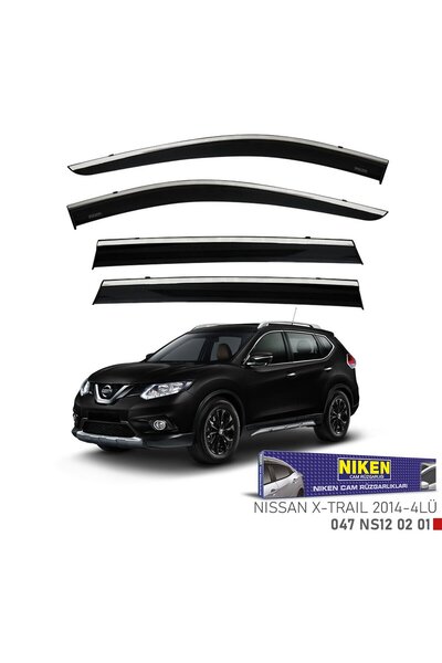 Niken Nissan xtrail cam rüzgarlığı kromlu 2014+