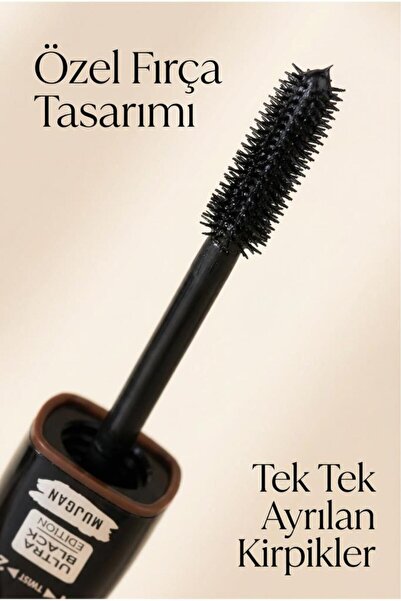 MUJGAN Ultra Black Twist Up Hacim Veren Maskara
