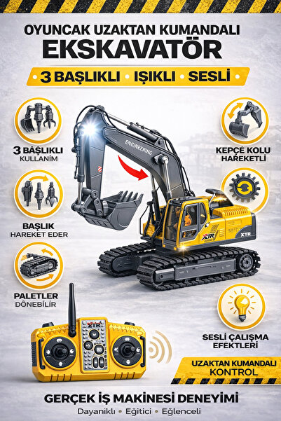 YILDIRIM OYUNCAK Uzaktan Kumandalı Işıklı Sesli Çok Fonksiyonlu Şarjlı 360° D...