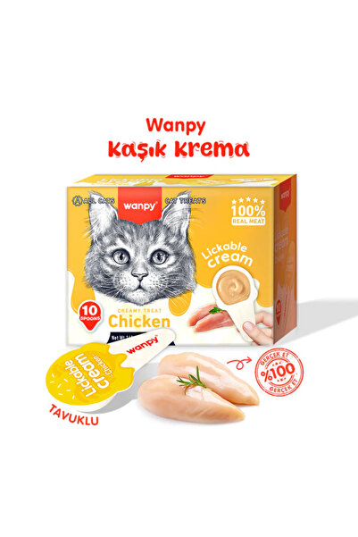 Wanpy Tavuklu Kaşıklı Sıvı Kedi Ödül Maması 10x16 Gr