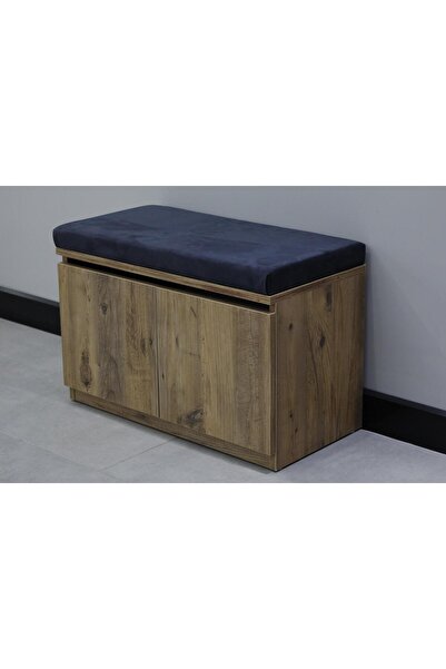 OKYAY MOBİLYA 70 cm Puflu Ayakkabılık Oturaklı Ayakkabılık Antre Dolabı Vestiyer