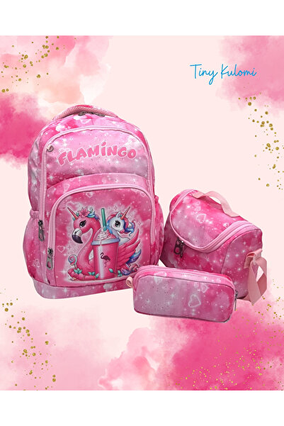 Tiny Kulomi Primary School Backpack Waterproof Satin Fabric Quality Backpack ...