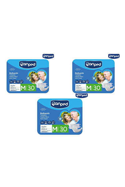 Canped Belbantlı Tekstil Yüzeyli Hasta Bezi Orta Boy Medium 90 Adet