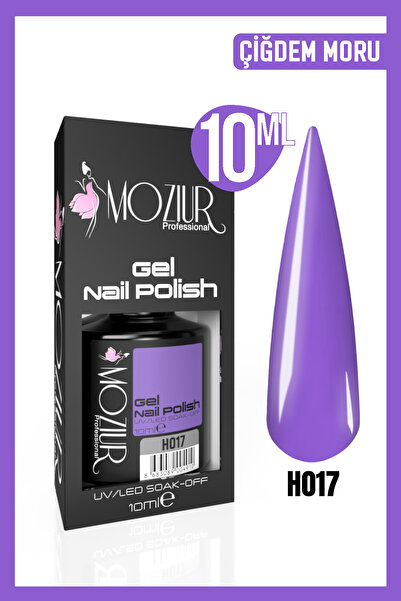 MOZIUR Kalıcı Oje Uv Led H017 (MOR SERİSİ) 10ml
