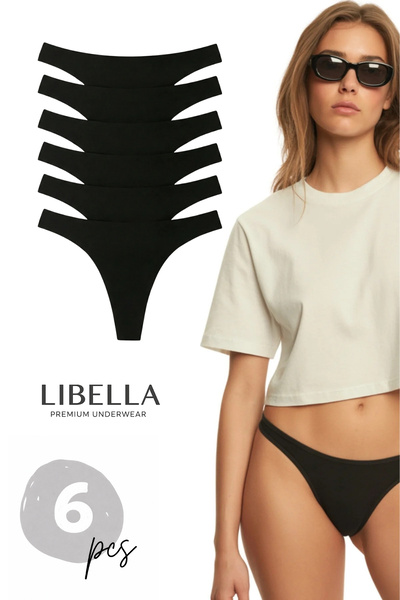 LİBELLA İÇ GİYİM Premium Series Cotton Stretch Fabric 6-Pack Perfect Fit Flex...