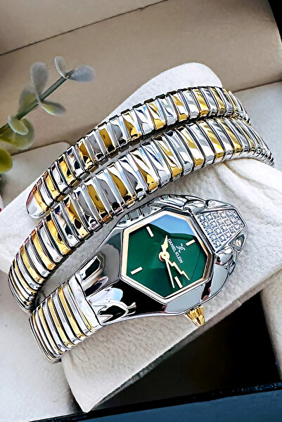 Daniel Klein Yılan Saat Model - Kadın Kol Saati, Su Geçirmez Gold Gümüş Çelik...