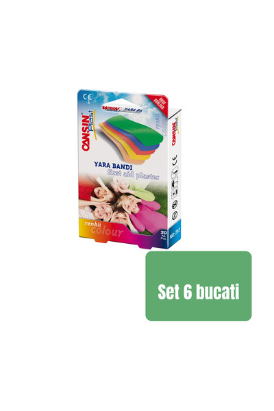 Golden SET 6 BUCĂȚI - Bandaje adezive Cansin pentru copii - Pachet de 20