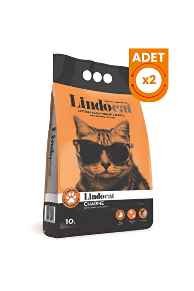 Lindo Cat Lindocat Charme Amber Kokulu Kalın Taneli Kedi Kumu 2 Adet 10 Lt