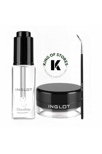 INGLOT جل تحديد العيون ديورالاين مع قطرات، طقم فرشاة