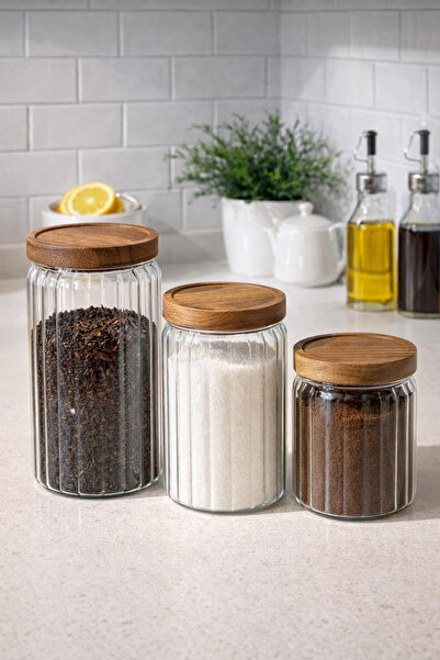 Janset 3’lü Akasya Kapaklı Cam Kavanoz, Vakum Kapak / Pinterest Kavanoz