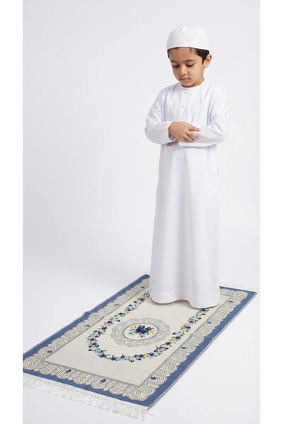 Generic Luxury Islamic Kids Prayer Rug - Medium Size, Soft & Elegant