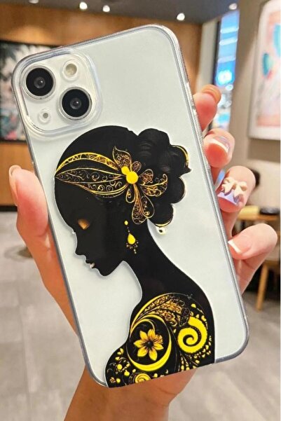 3GEN CASE İphone 13-İphone 14 Uyumlu Desenli Şeffaf Silikon Kılıf