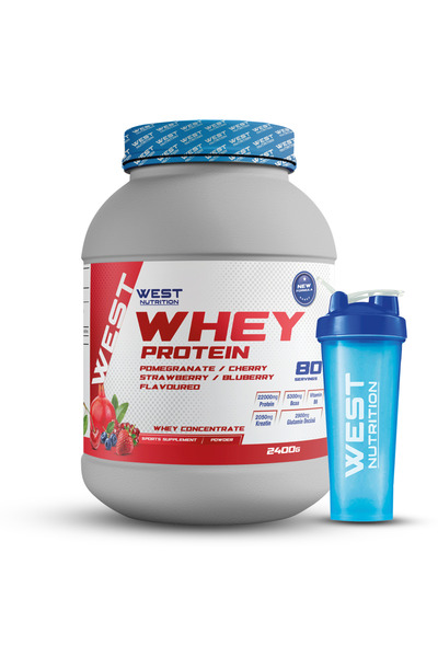 West Nutrition Whey Protein Powder 2400 Gr 80 Servings Reds Pomegranate Cherr...