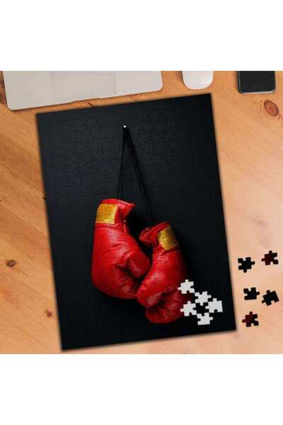 Genel Markalar Boksör Eldivenleri Kırmızı 240 Parça Puzzle Yapboz-02282