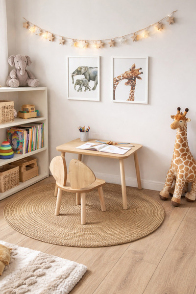 Adenwoodart Montessori Aktivite Ve Etkinlik Yaz - Sil Oyun Masa Sandalye 1 Ma...